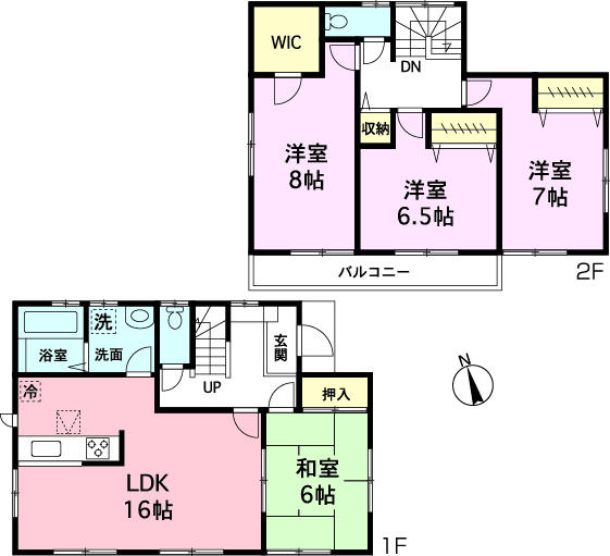 Floor plan. (number 3 5 Building), Price 28.8 million yen, 4LDK+S, Land area 110.28 sq m , Building area 105.99 sq m
