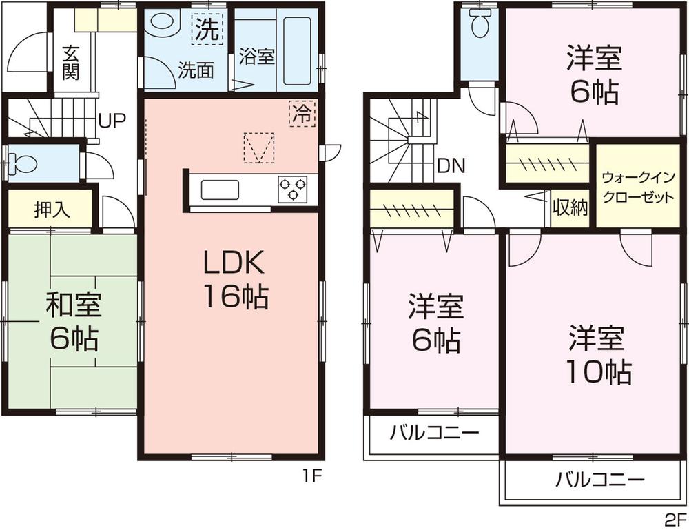 Floor plan. (number 3 7 Building), Price 29,800,000 yen, 4LDK+S, Land area 134.57 sq m , Building area 105.99 sq m