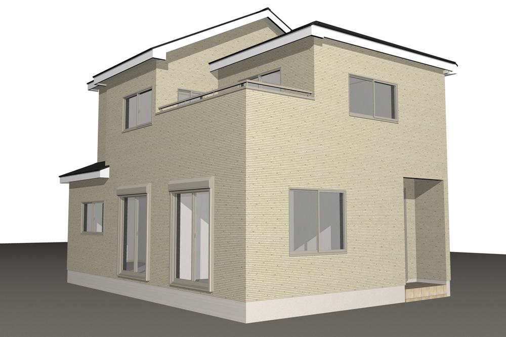 Rendering (appearance). Atsugi hot water number 3 ・ 3 Building Price: 2,880 yen (tax included) □ LDK15.82 Pledge  □ Japanese-style room 6 quires □ Western-style 8 pledge  □ Western-style 7.5 Pledge  □ Western-style 6 Pledge □ 4LDK