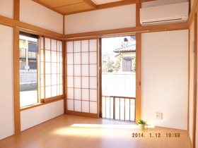 Living and room. First floor Western-style room has floor plans changed from the Japanese-style room