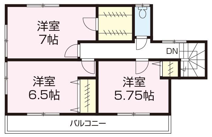 Floor plan. 30,800,000 yen, 4LDK + S (storeroom), Land area 118.1 sq m , Building area 96.05 sq m 2 floor Floor Plan