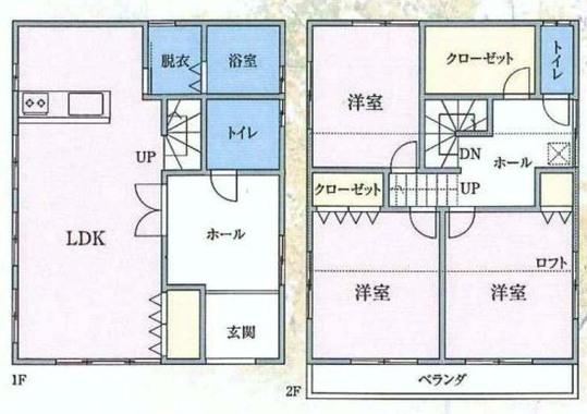 Floor plan. 22.5 million yen, 3LDK, Land area 152.08 sq m , Building area 101.62 sq m