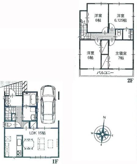 Floor plan. 19,400,000 yen, 4LDK, Land area 99.06 sq m , Building area 97.5 sq m