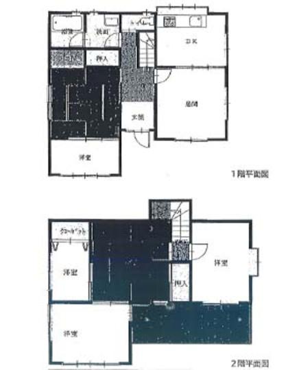 Floor plan. 15.4 million yen, 5LDK+S, Land area 106.06 sq m , Building area 105.75 sq m