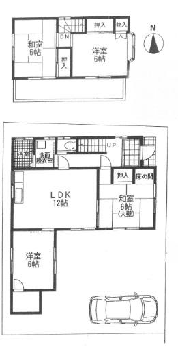 Floor plan. 15.8 million yen, 4LDK, Land area 130.3 sq m , Building area 74.51 sq m