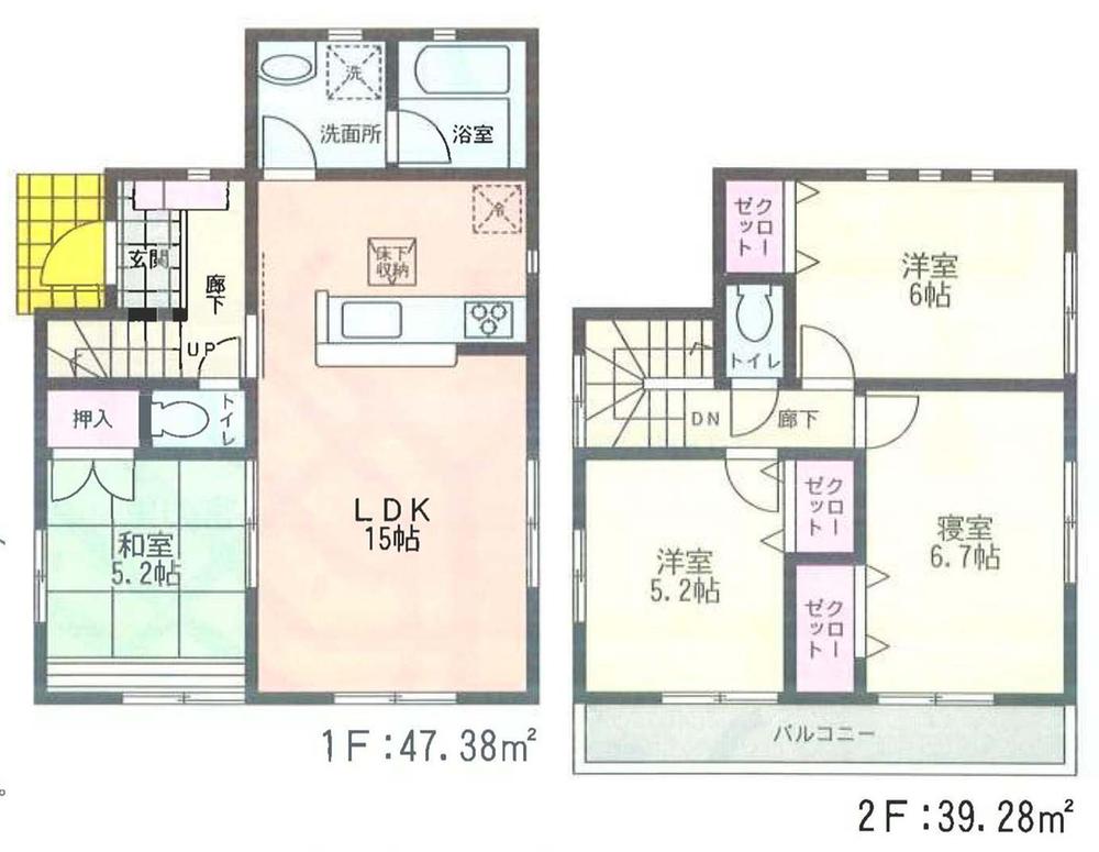 Floor plan. (3), Price 21,800,000 yen, 4LDK, Land area 111.21 sq m , Building area 86.66 sq m
