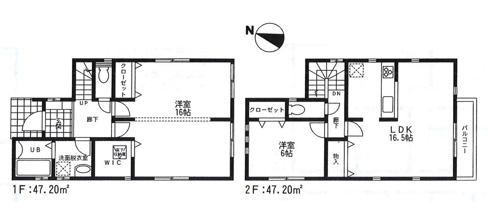 Floor plan. 31,300,000 yen, 3LDK, Land area 100.11 sq m , Building area 94.4 sq m