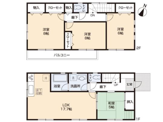 Floor plan. 27,800,000 yen, 4LDK, Land area 112.67 sq m , Building area 93.14 sq m floor plan