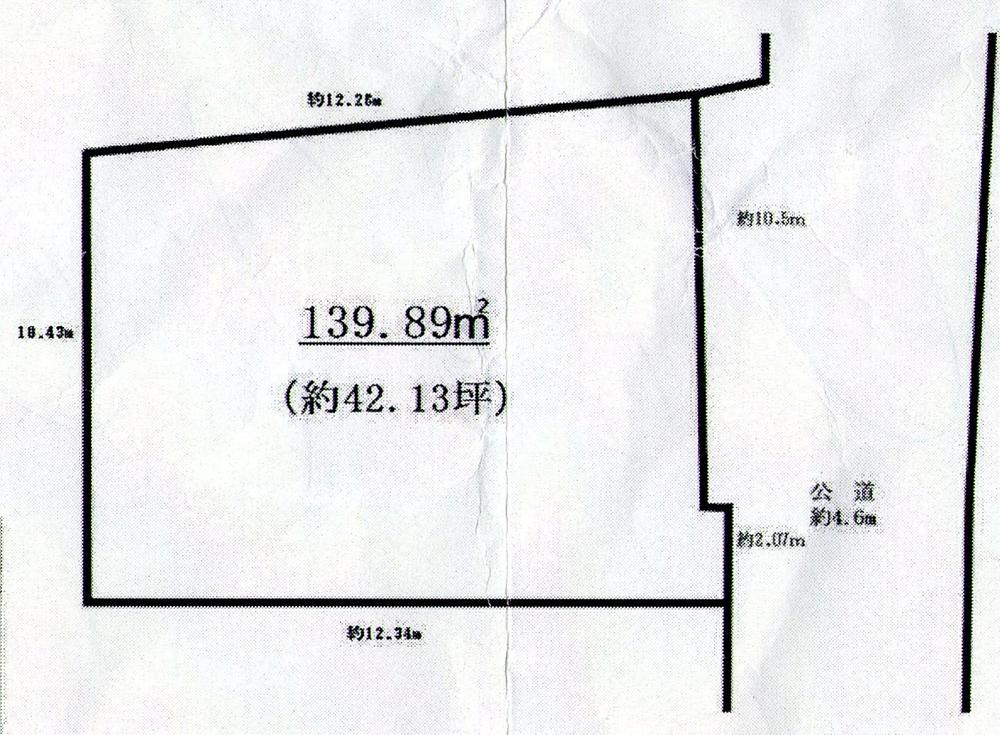 Compartment figure. Land price 14.5 million yen, Land area 139.89 sq m