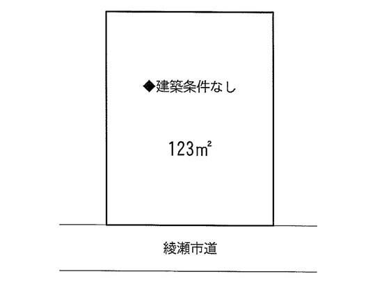 Compartment figure. Land price 16.5 million yen, Land area 123 sq m compartment view