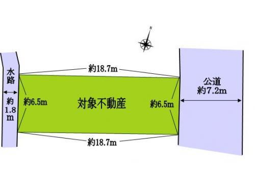 Compartment figure. Land price 14.5 million yen, Land area 122.31 sq m