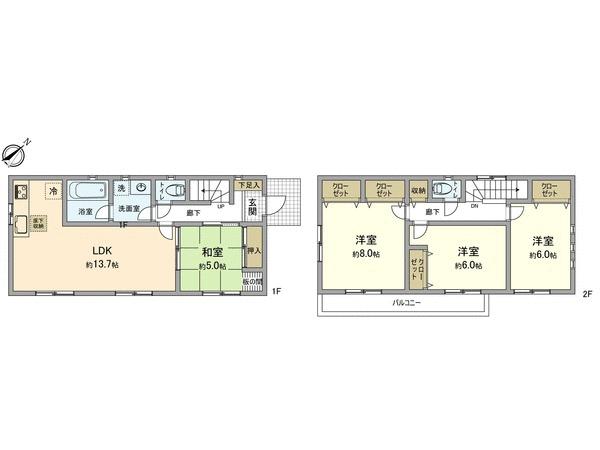 Floor plan. (7 Building), Price 25,800,000 yen, 4LDK, Land area 112.67 sq m , Building area 93.14 sq m