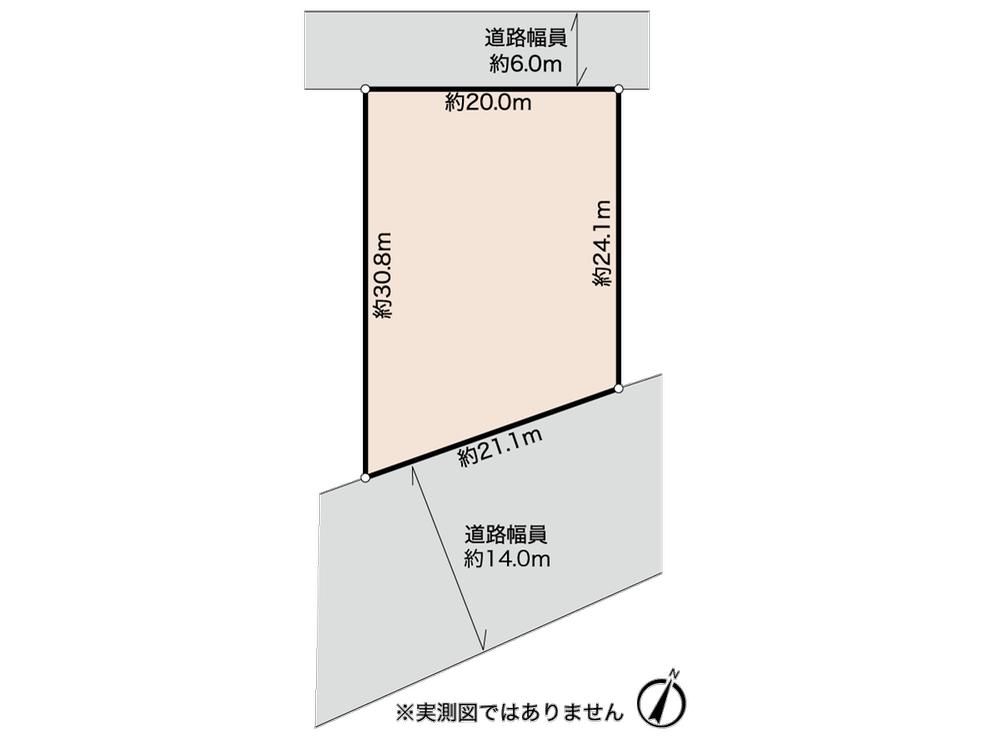 Compartment figure. Land price 59,800,000 yen, Facing the land area 553 sq m Maruko Chigasaki line