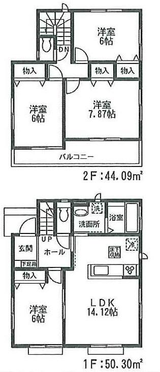 Floor plan. 35,800,000 yen, 4LDK, Land area 100.02 sq m , Building area 94.39 sq m