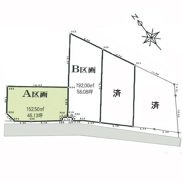 Compartment figure. Land price 16,140,000 yen, Land area 152.5 sq m