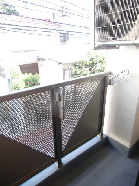 Balcony. It is north-facing