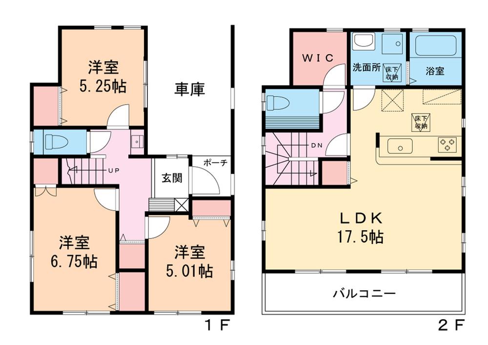 Floor plan. 28 million yen, 3LDK + S (storeroom), Land area 101.4 sq m , Building area 103.92 sq m