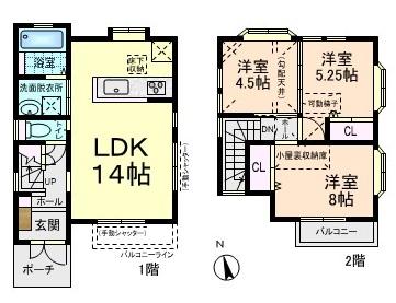 Floor plan. 27,900,000 yen, 3LDK, Land area 108.9 sq m , Building area 70 sq m