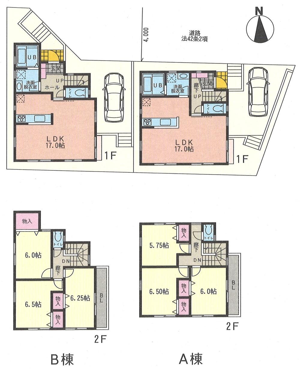 Floor plan. (B), Price 31,800,000 yen, 3LDK, Land area 88.13 sq m , Building area 85.28 sq m