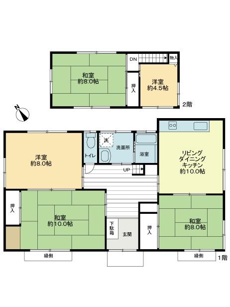 Floor plan. 24,800,000 yen, 5DK, Land area 395.71 sq m , Building area 115.67 sq m