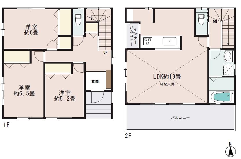 Floor plan. 36,800,000 yen, 3LDK, Land area 111.27 sq m , Building area 94.39 sq m