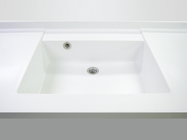 Bathing-wash room.  [Square bowl] Beautiful also easy to clean look, Counter-integrated. (Same specifications)