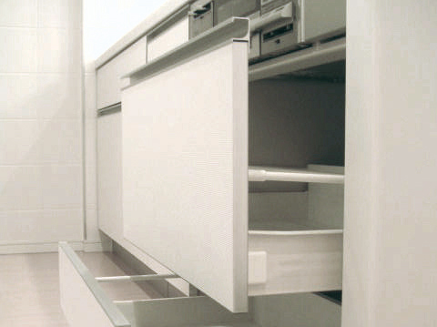 Kitchen.  [Soft-close drawer storage] It closes to absorb the loading and unloading easier momentum. (Same specifications)