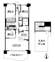 Floor: 3LDK + storeroom, occupied area: 83.37 sq m, Price: TBD