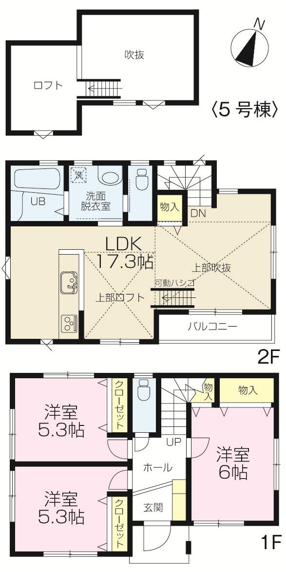 Floor plan. 28.5 million yen, 3LDK, Land area 100.12 sq m , Building area 80.31 sq m