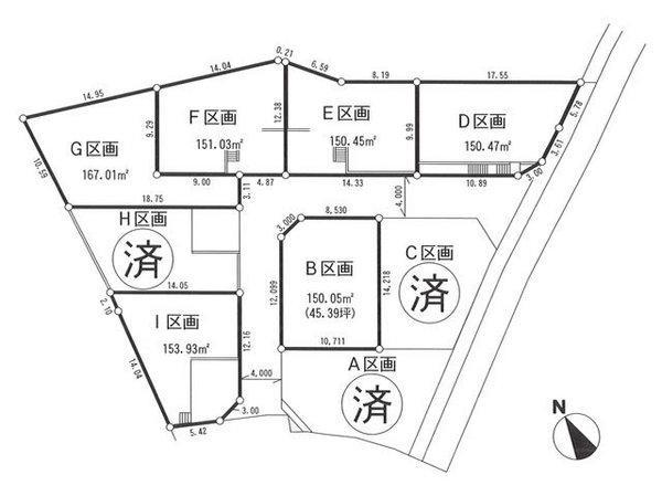 Compartment figure. Land price 19 million yen, Land area 150.45 sq m