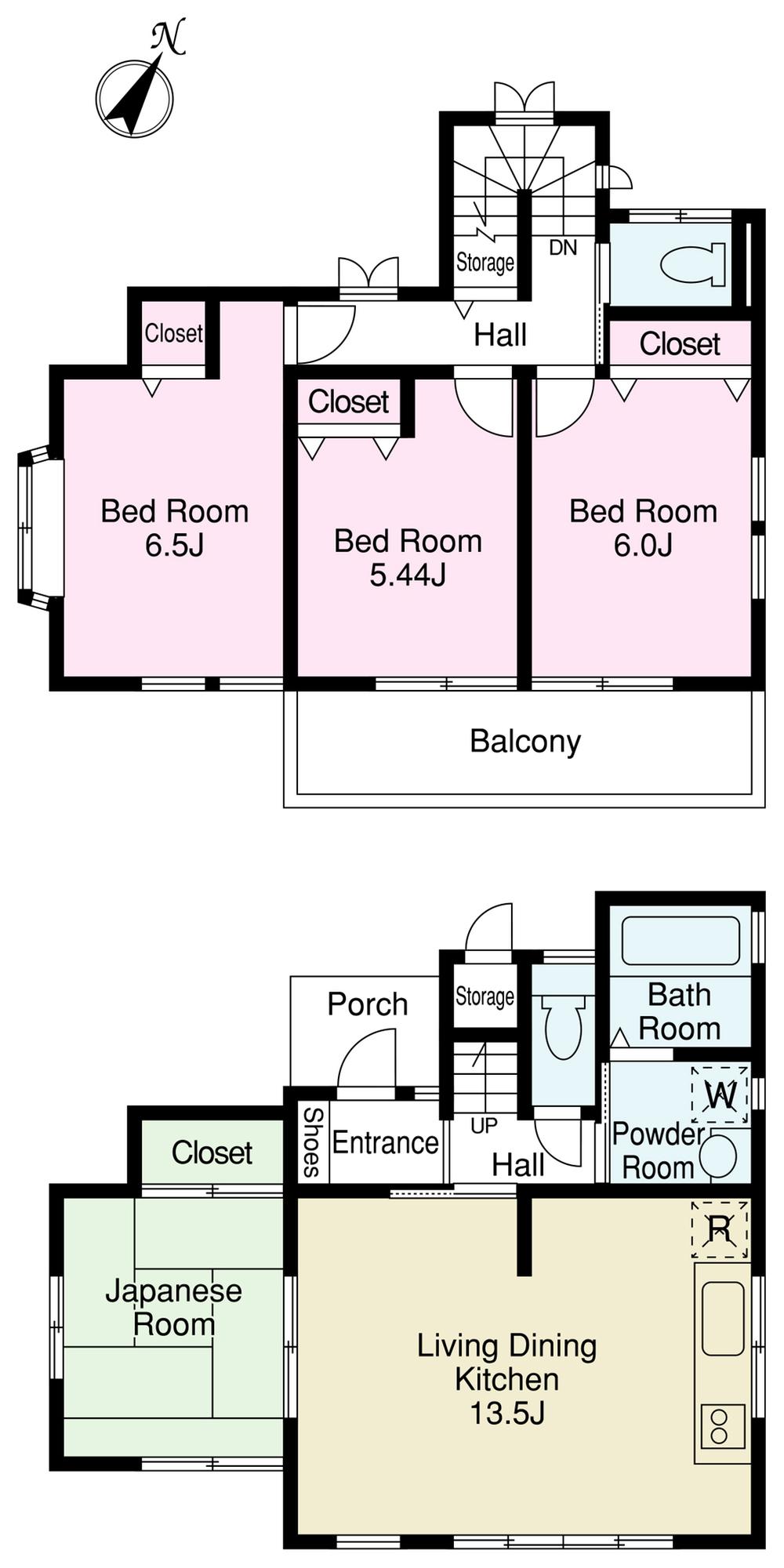 Floor plan. 27,800,000 yen, 4LDK, Land area 106.22 sq m , Building area 89.28 sq m