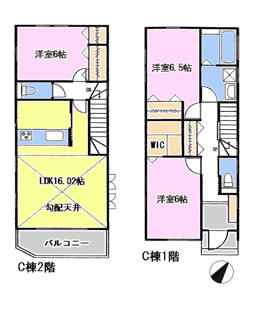 Floor plan. 45,800,000 yen, 3LDK, Land area 109.88 sq m , Building area 92.32 sq m
