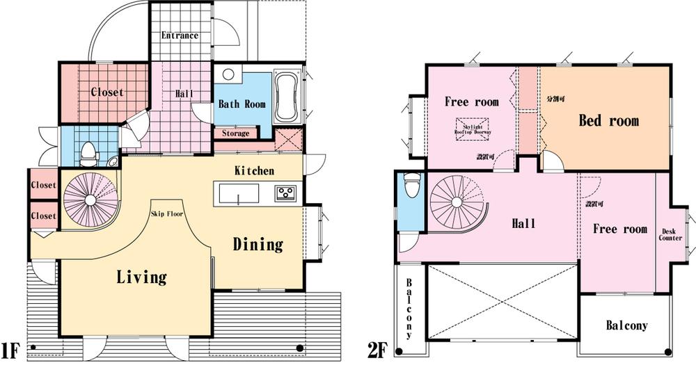 Floor plan. 52,800,000 yen, 3LDK, Land area 141 sq m , Building area 106.4 sq m