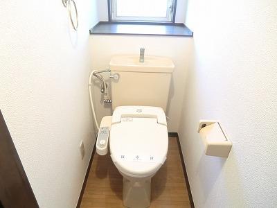 Toilet. Bidet and ventilation window with
