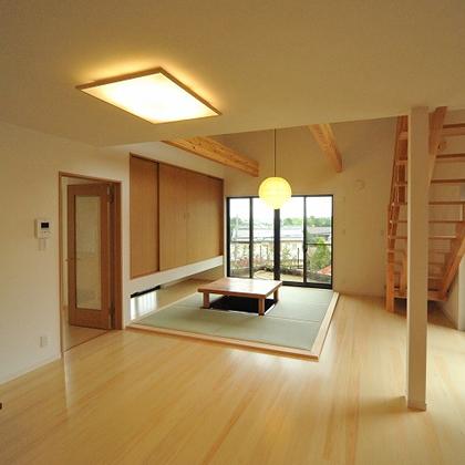 Building plan example (introspection photo). Building construction cases Japanese style room
