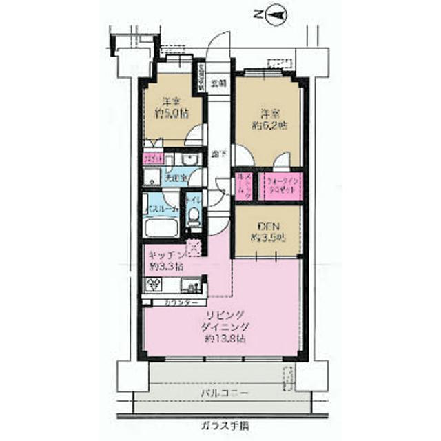 Floor plan. 2LDK + S (storeroom), Price 30.5 million yen, Footprint 70.2 sq m , Balcony area 12.8 sq m