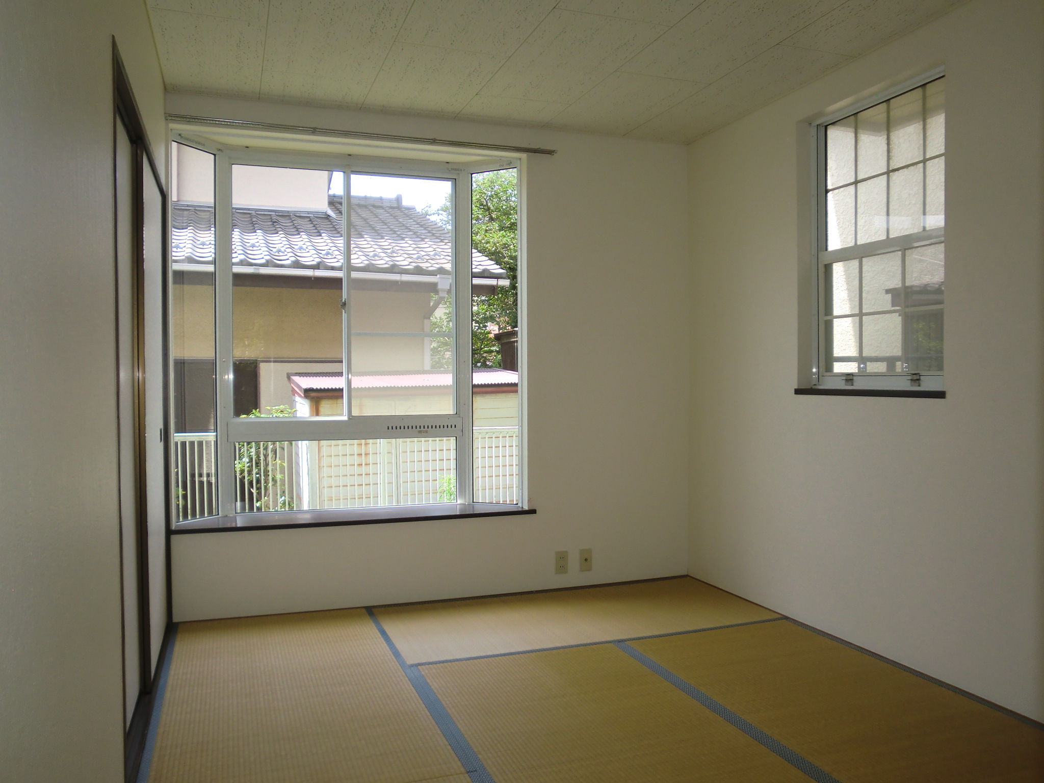 Living and room. Two-sided lighting is a Japanese-style room