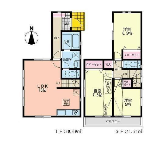 Floor plan. 29,800,000 yen, 3LDK, Land area 95.22 sq m , Building area 81 sq m floor plan