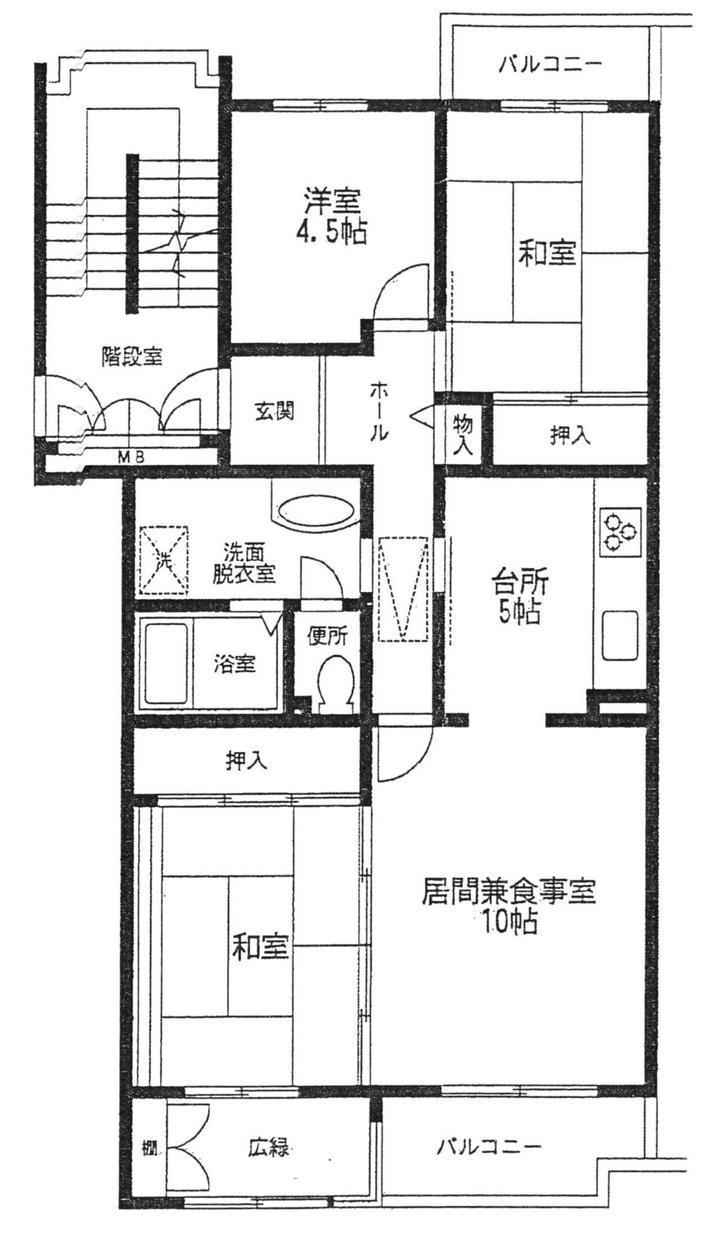 Floor plan. 3LDK, Price 13.8 million yen, Occupied area 83.04 sq m , Balcony area 3.89 sq m