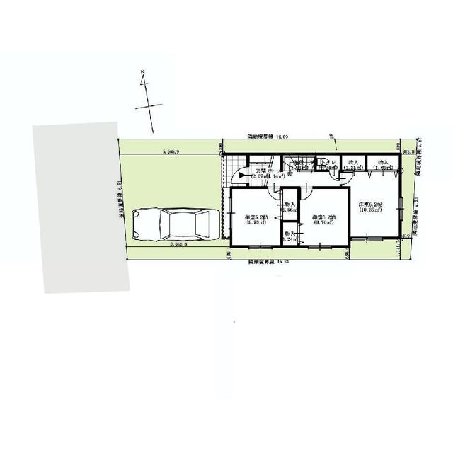 Compartment figure. 34,800,000 yen, 3LDK, Land area 101 sq m , Building area 82.38 sq m