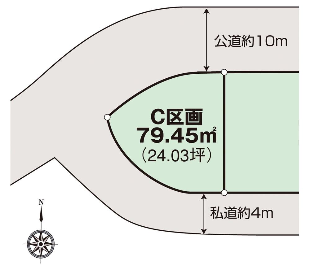 Compartment figure. Land price 18.6 million yen, Land area 79.45 sq m