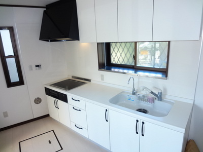 Kitchen. System kitchen sink marble