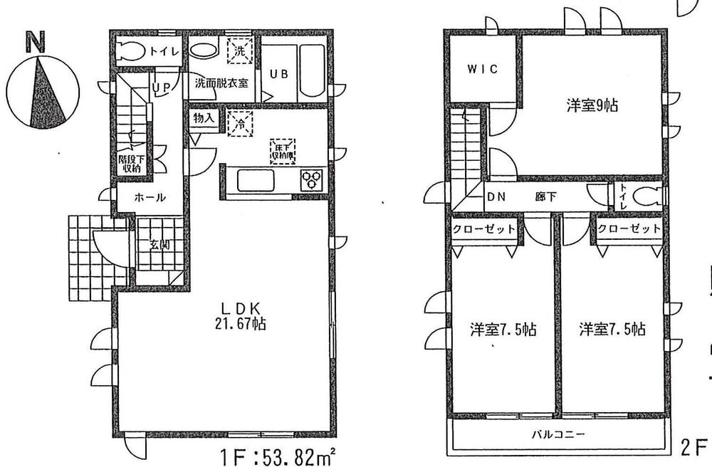 Floor plan. (3), Price 41,800,000 yen, 3LDK, Land area 135.21 sq m , Building area 105.99 sq m