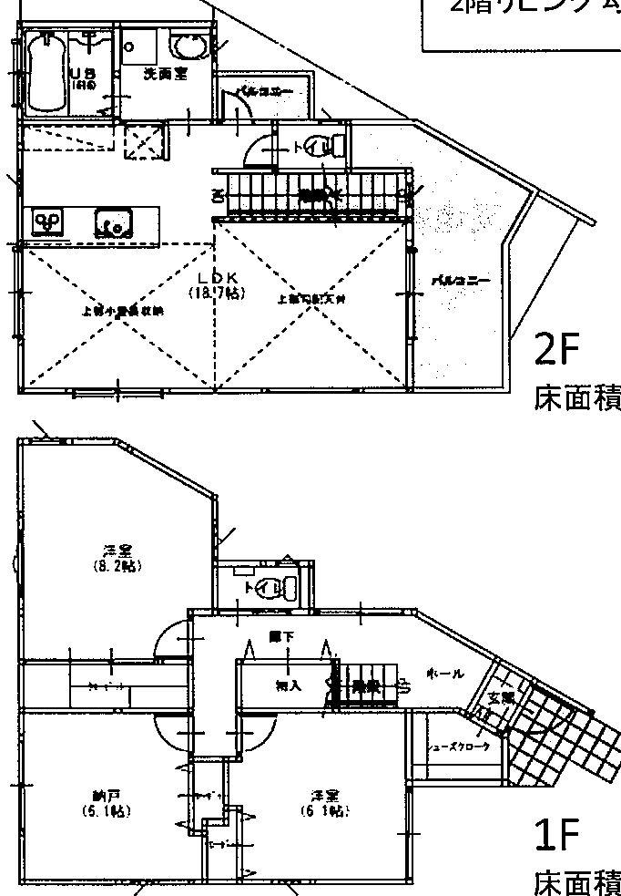 Floor plan. Put a steel frame to the portion of the weakness "beams" of wooden houses "technostructure) structure