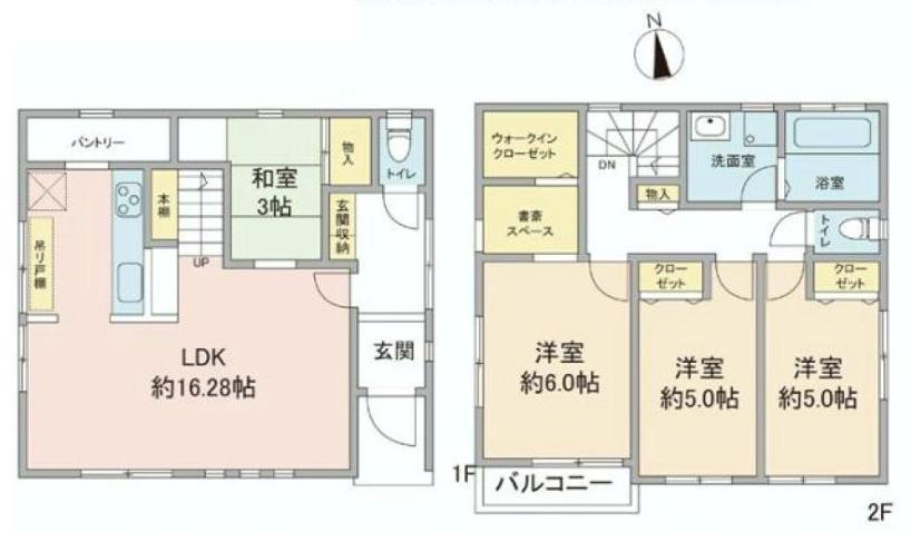 Floor plan. 29,800,000 yen, 3LDK, Land area 88.11 sq m , Building area 92.95 sq m