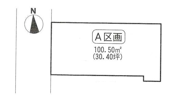 Compartment figure. Land price 25,800,000 yen, Land area 100.5 sq m