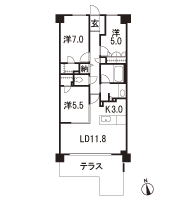 Floor: 3LDK + 2WIC + N, the area occupied: 75 sq m, Price: TBD