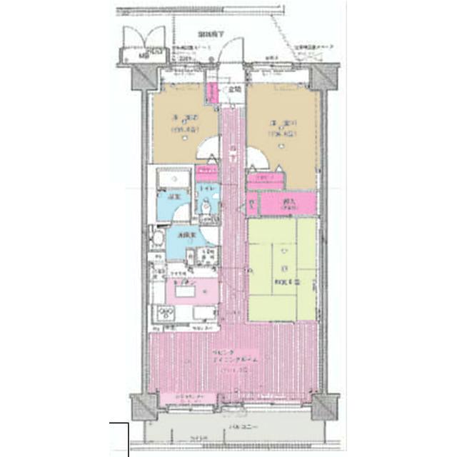 Floor plan. 3LDK, Price 15.8 million yen, Occupied area 69.88 sq m