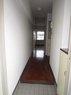 Entrance. There is a shoe box