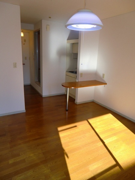 Living and room. With a convenient counter